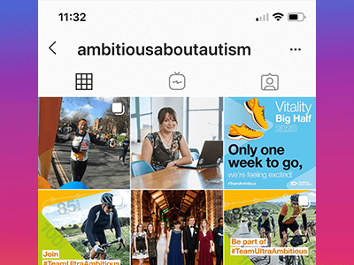 Follow Ambitious about Autism on Instagram