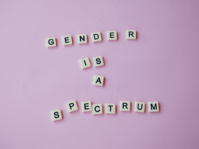 gender is a spectrum written in scrabble letters