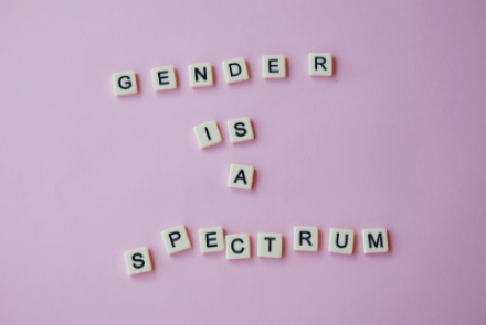 gender is a spectrum written in scrabble letters